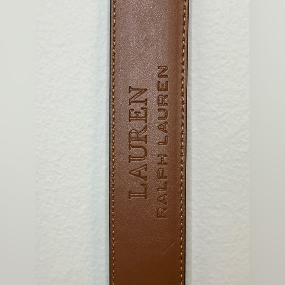 Ralph Lauren Tan Leather Belt with Silver Buckle - Picture 4 of 4
